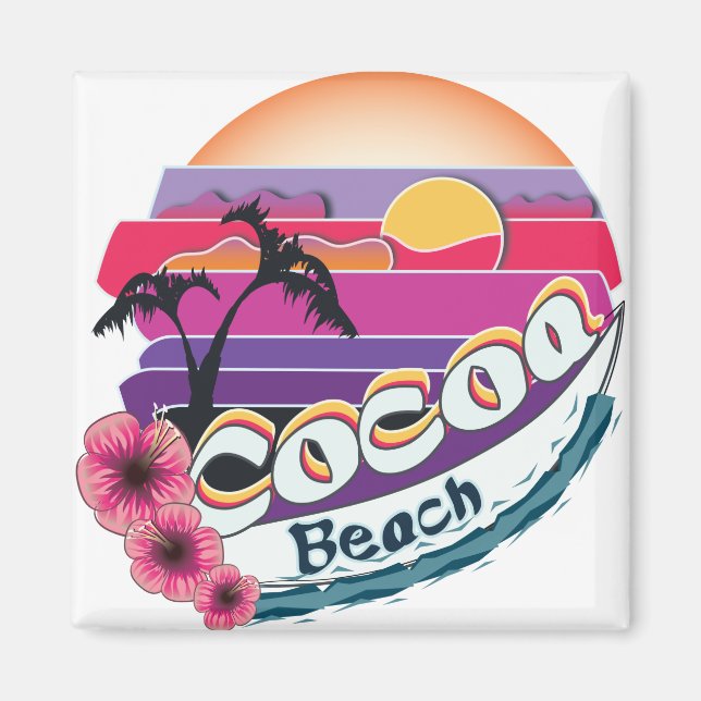 Aimant plage de cocoa (Devant)