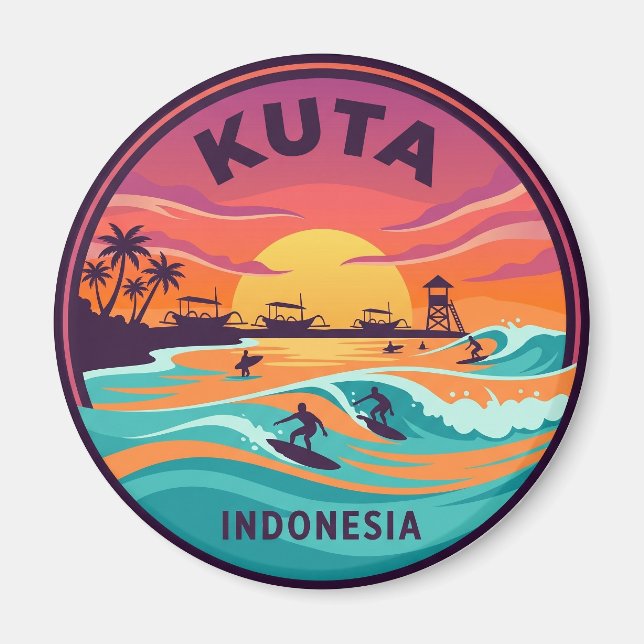 Aimant Plage de Kuta Indonésie (Devant)