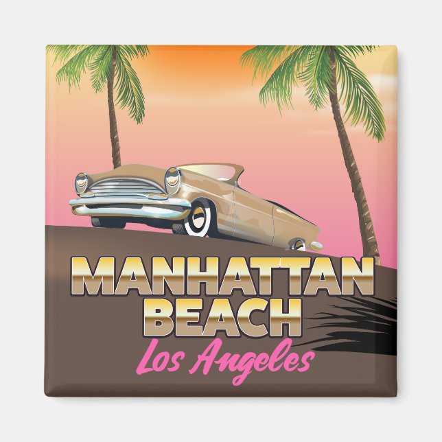 Aimant plage de Manhattan Los Angeles (Devant)