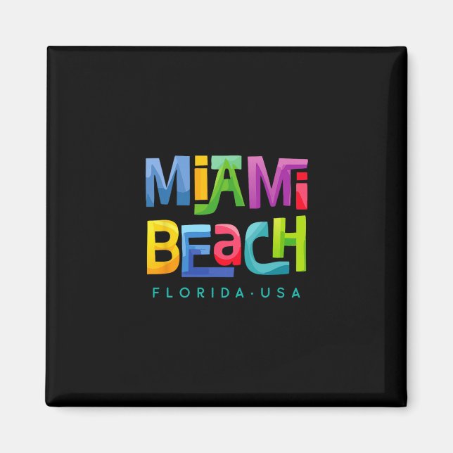 Aimant Plage de Miami (Devant)