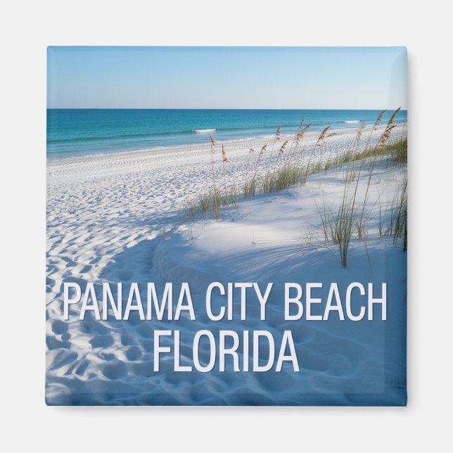 Aimant Plage de Panama City Floride , Vintage (Devant)