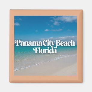 Aimant Plage de Panama City Floride , Vintage
