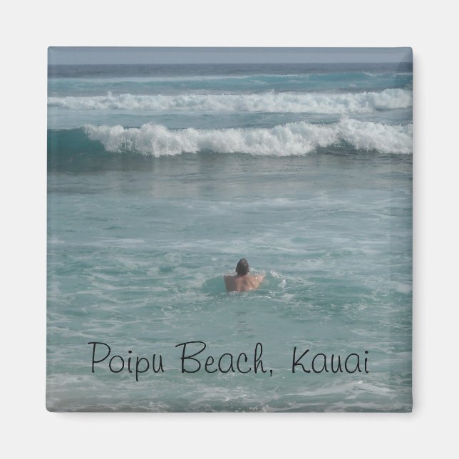 Aimant Plage de Poipu, Kauai (Devant)
