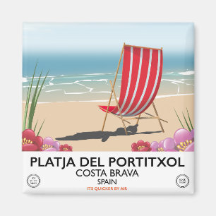Aimant Plage de Portitxol, Costa Brava, Espagne