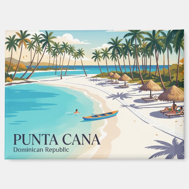 Aimant Plage de Punta Cana République dominicaine (Recto)