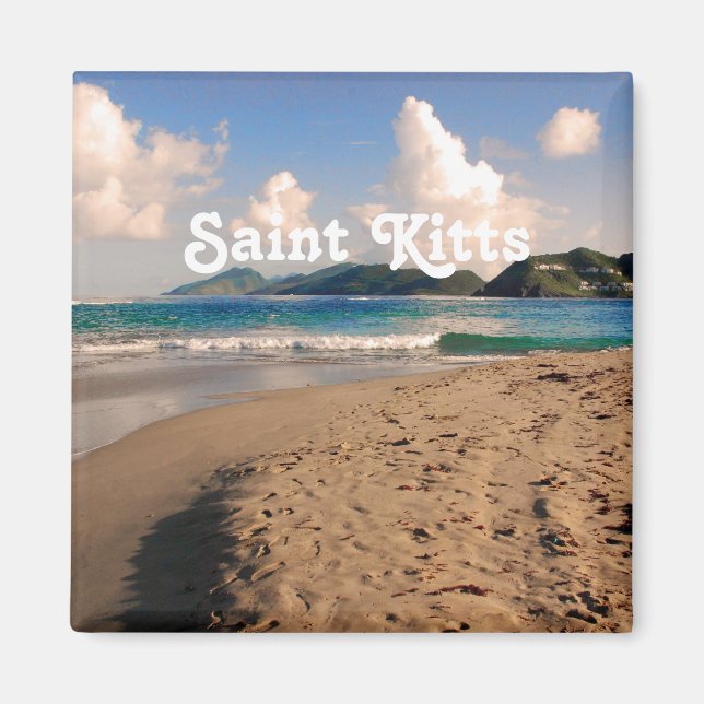 Aimant Plage de Saint-Kitts (Devant)