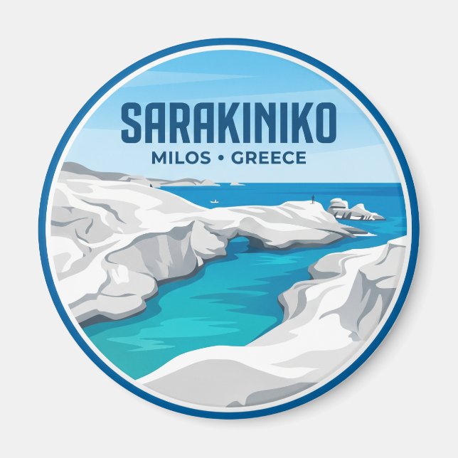 Aimant Plage de Sarakiniko Grèce (Devant)