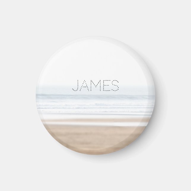 Aimant Plage de surf personnalisée (Devant)