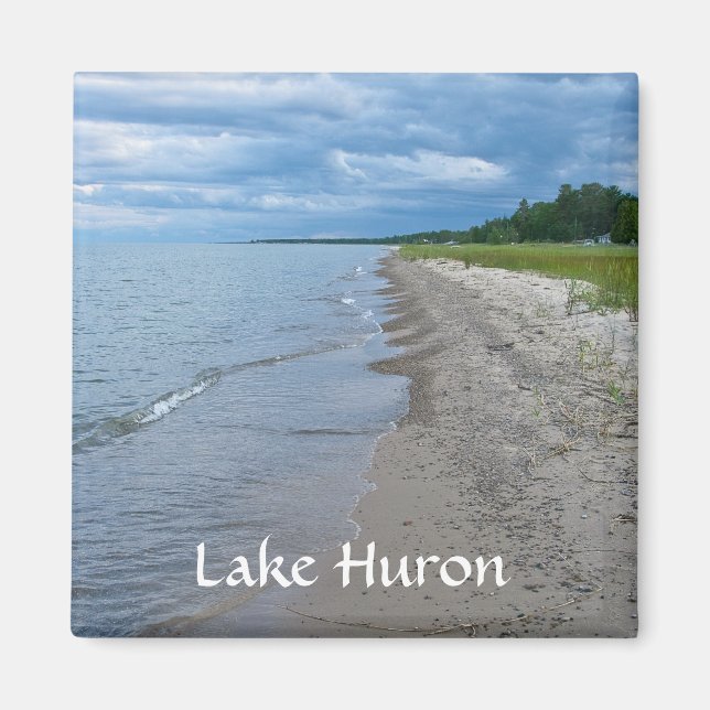 Aimant Plage d'été du lac Huron (Devant)