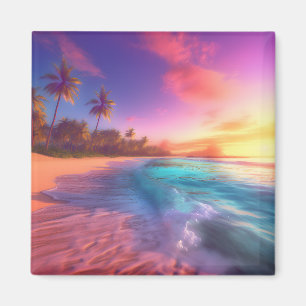Aimant Plage Dreamy colorée