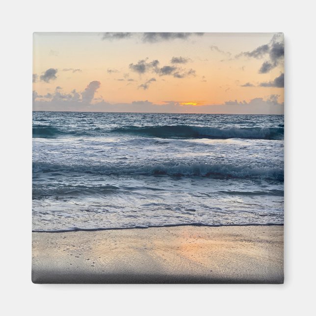 Aimant plage du lever de soleil à Hawaï (Devant)