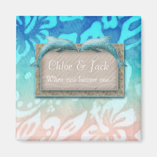 Aimant Plage Mariage Dolphin Hibiscus Flowe Enregistrer l