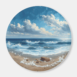 Aimant Plage pittoresque - Belle Plage