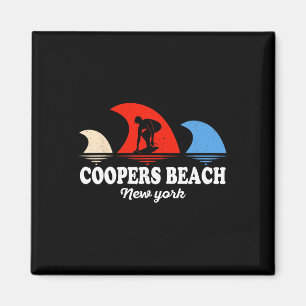 Aimant Plage rétro de Coopers à New York Surfboarding
