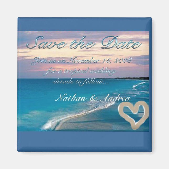 Aimant Plage Sunset (Devant)