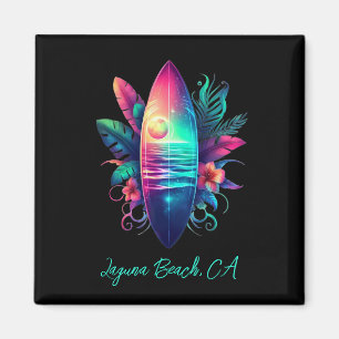 Aimant Plage Tropical Surboard