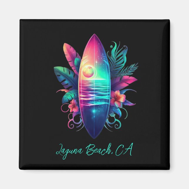 Aimant Plage Tropical Surboard (Devant)