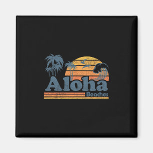 Aimant Plages Aloha Hawaï Vintage Plage Surf Rétro H