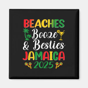 Aimant Plages Booze Besties Bachelorette Jamaïque Girls T