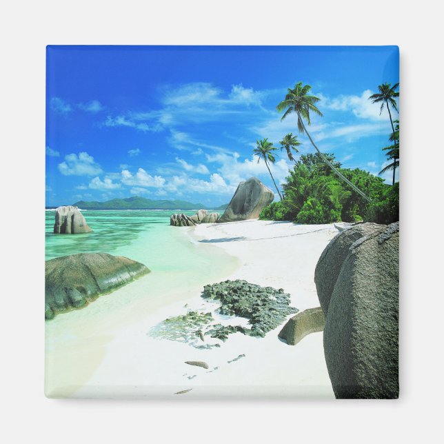 Aimant Plages tropicales | L'île de La Digue (Devant)