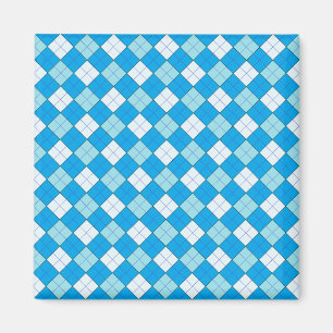 Aimant Plaid bleu