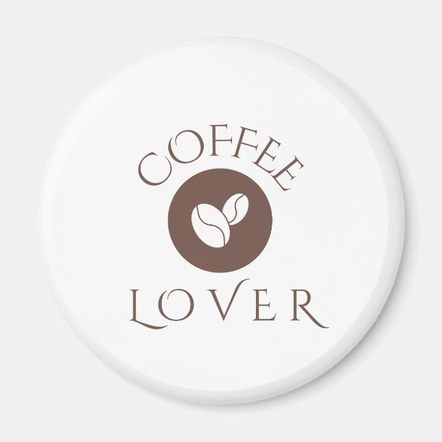 Aimant Plaid de lancer pour amateur de café – Cadeau de d (Devant)