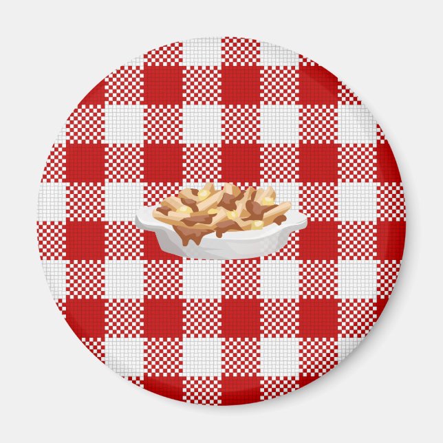 Aimant plaid poutine (Devant)