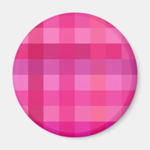 Aimant Plaid rose et lavande