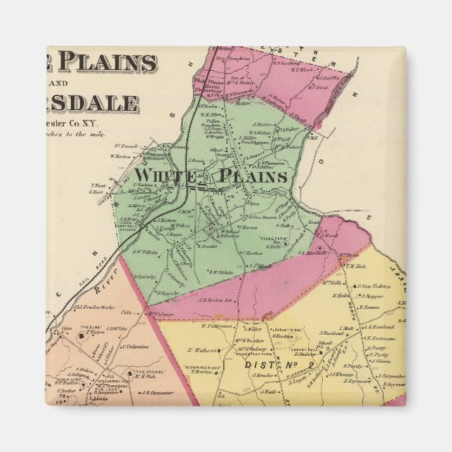 Aimant Plaines blanches, villes de Scarsdale (Devant)