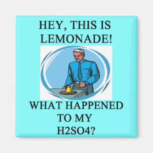 Aimant plaisanterie de la limonade h2so4