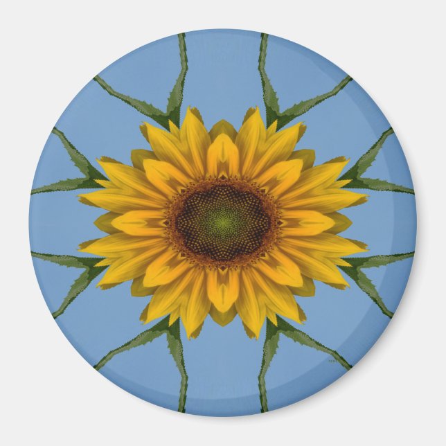 Aimant Plaisir de tournesol... (Devant)