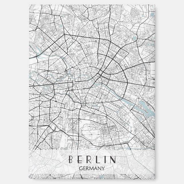 Aimant Plan de Berlin Allemagne Imprimer (Recto)