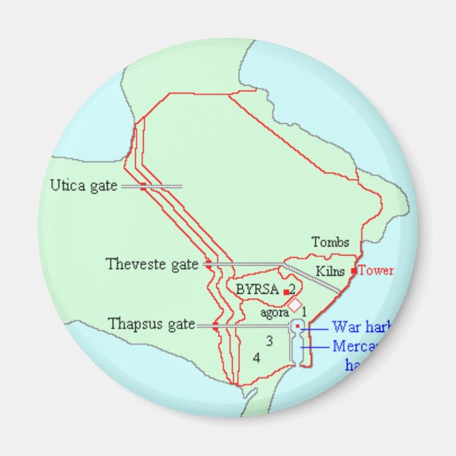 Aimant Plan de Carthage (Devant)