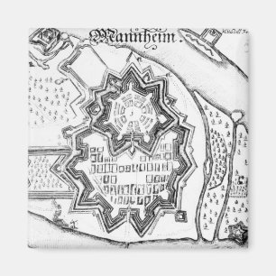 Aimant Plan de Mannheim, Allemagne 1690