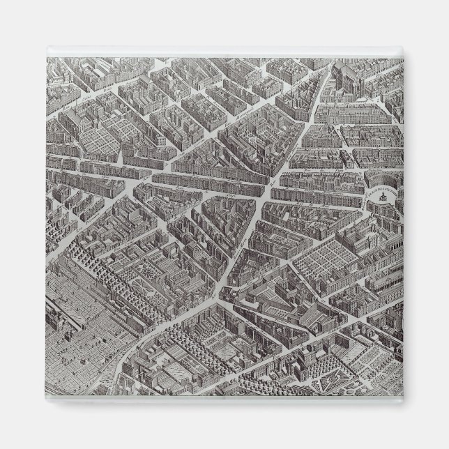 Aimant Plan de Paris, connu sous le nom de Plan de Turgot (Devant)