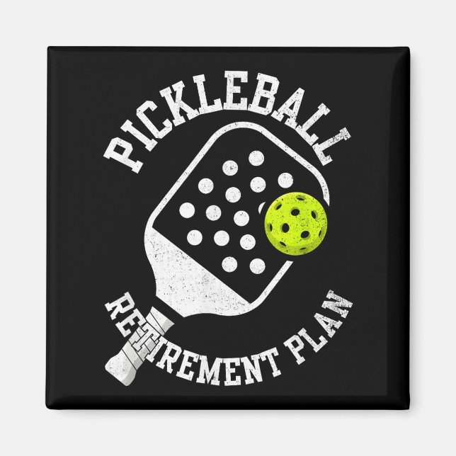 Aimant Plan de retraite de pickleball  (Devant)