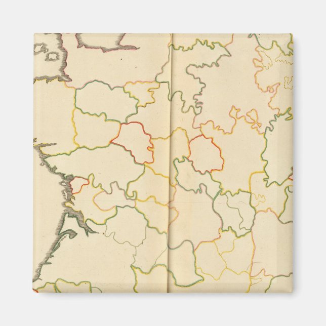 Aimant Plan des subdivisions France (Devant)