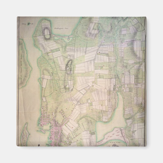 Aimant Plan militaire de Newport, 1777 (Devant)