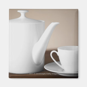 Aimant Plan rapproché d'une tasse et d'une soucoupe avec