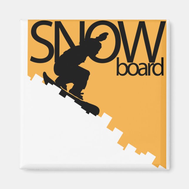 Aimant planche à neige (Devant)