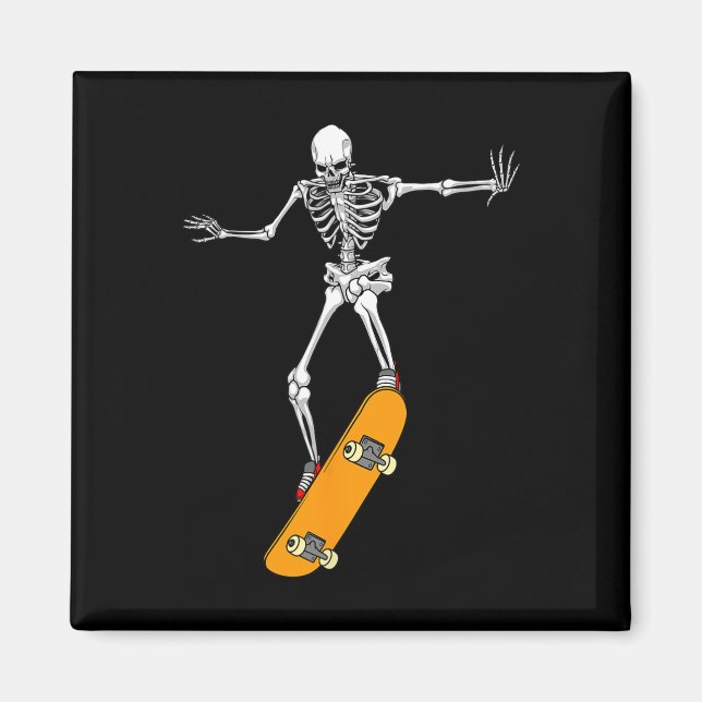 Aimant Planche à roulettes drôle pour hommes femmes skate (Devant)