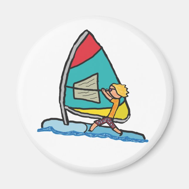 Aimant Planche à voile (Devant)