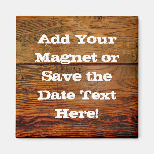 Aimant Planche en bois huilé Faux Personnalisé Personnali