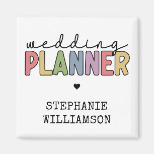 Aimant Planificateur d'événements de mariage personnalisé