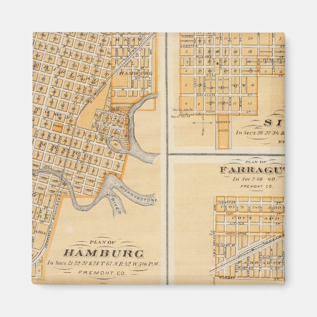 Aimant Plans de Hambourg, Sidney, Farragut (Devant)