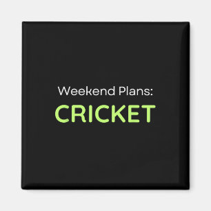 Aimant Plans de week-end Joueur de cricket 