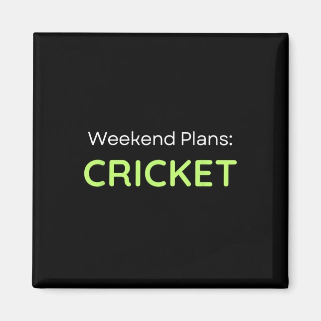 Aimant Plans de week-end Joueur de cricket  (Devant)