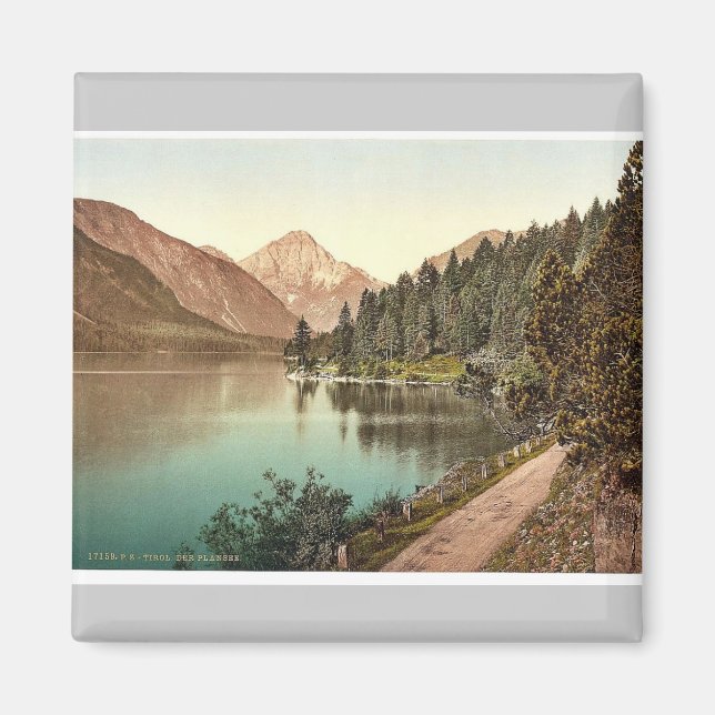 Aimant Plansee, vue générale, Tyrol, Austro-Hongrie rare (Devant)