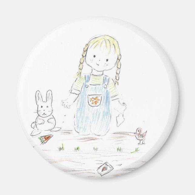 Aimant Plantation de filles (Devant)