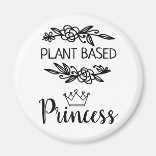 Aimant Plante à base de fleurs vegan princesse avec couro